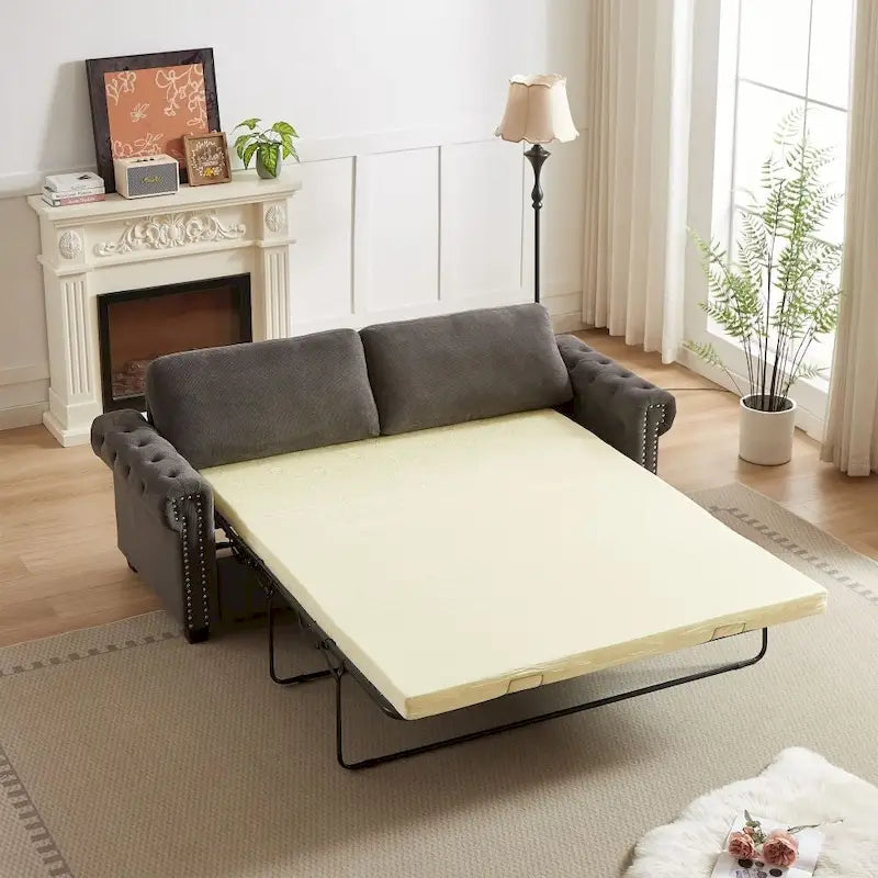 Canapé-lit convertible 2 en 1 en polyester de 83,8 pouces