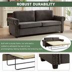 Canapé-lit convertible 2 en 1 en polyester de 83,8 pouces