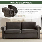 Canapé-lit convertible 2 en 1 en polyester de 83,8 pouces