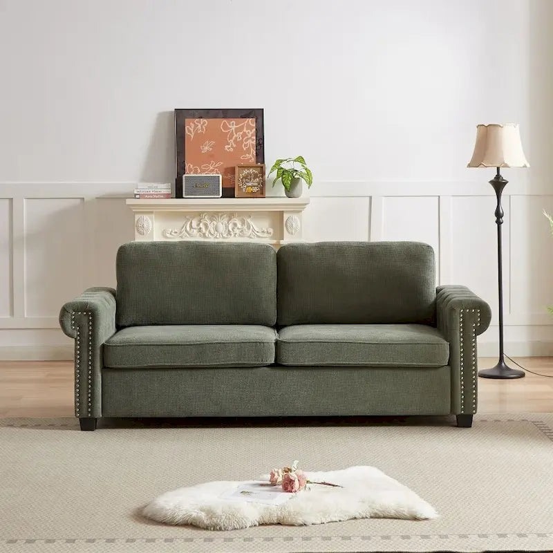 Canapé-lit convertible 2 en 1 en polyester de 83,8 pouces