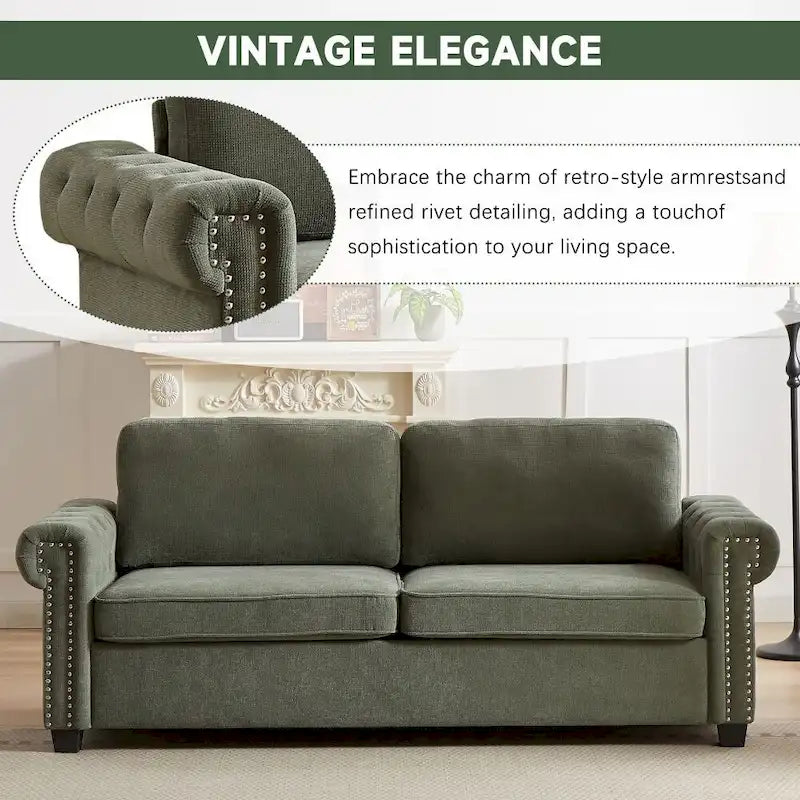 Canapé-lit convertible 2 en 1 en polyester de 83,8 pouces