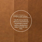 Canapé Poly &amp; Bark Capa 92 - Cuir italien pleine fleur véritable