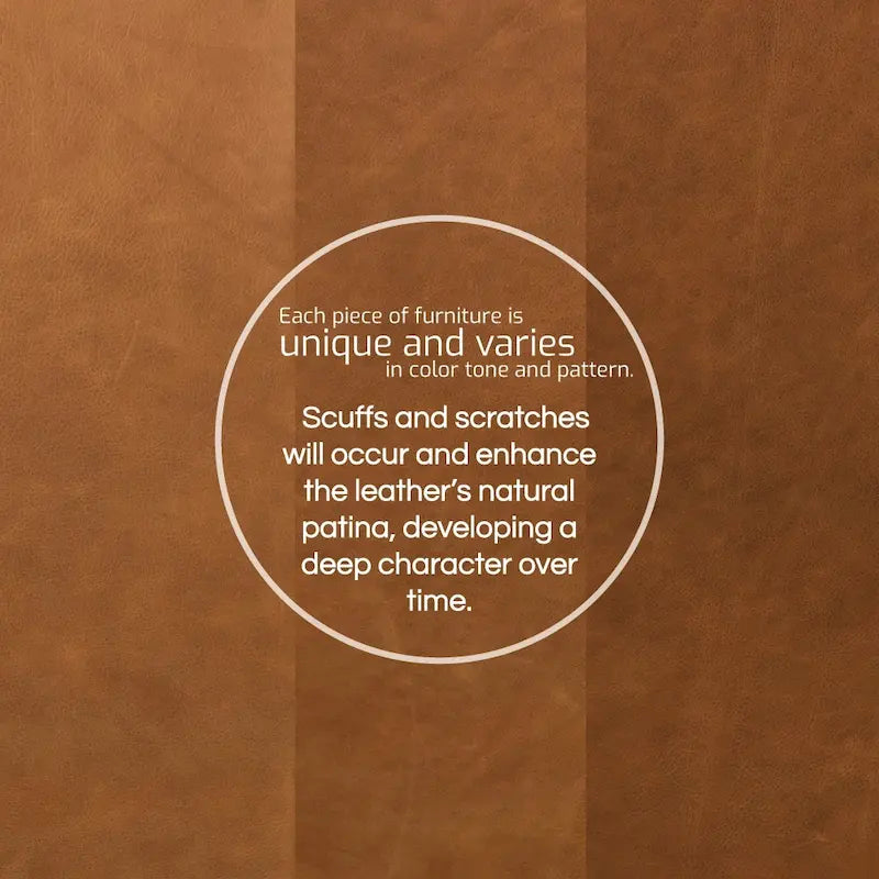 Canapé Poly &amp; Bark Capa 92 - Cuir italien pleine fleur véritable