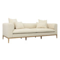 Dora 103 Upholstered Sofa, Beige