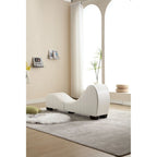 Canapé incurvé moderne en similicuir