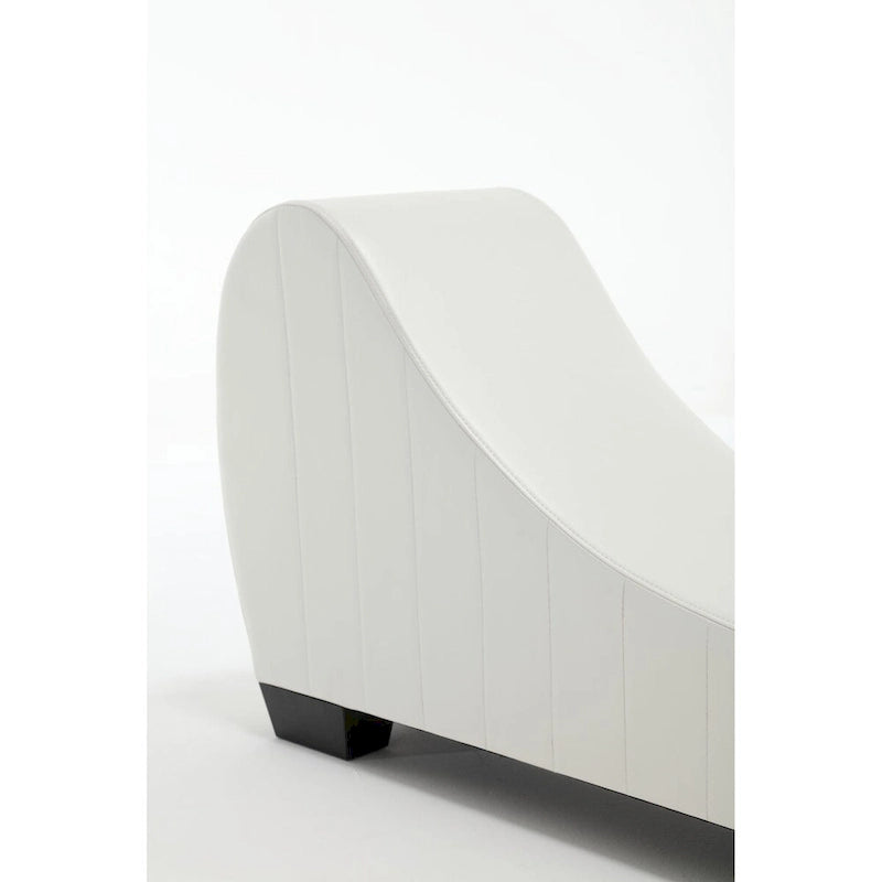 Canapé incurvé moderne en similicuir