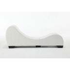 Canapé incurvé moderne en similicuir