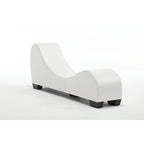 Canapé incurvé moderne en similicuir