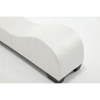 Canapé incurvé moderne en similicuir