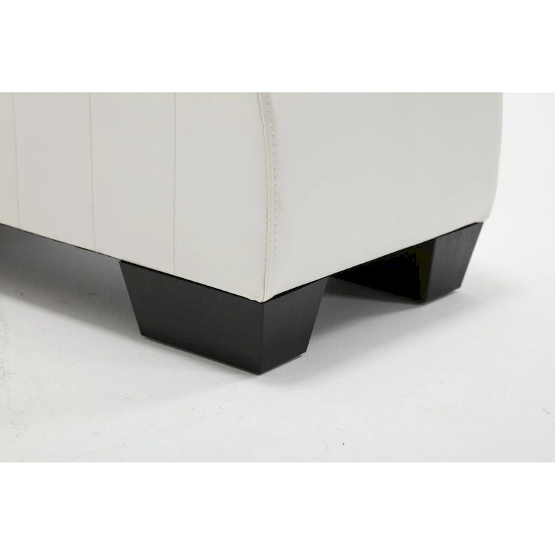 Canapé incurvé moderne en similicuir