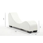 Canapé incurvé moderne en similicuir