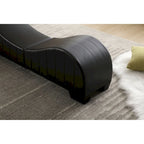 Canapé incurvé moderne en similicuir