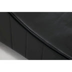 Canapé incurvé moderne en similicuir