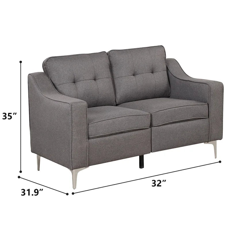 Canapé en tissu de style contemporain moderne pour appartement