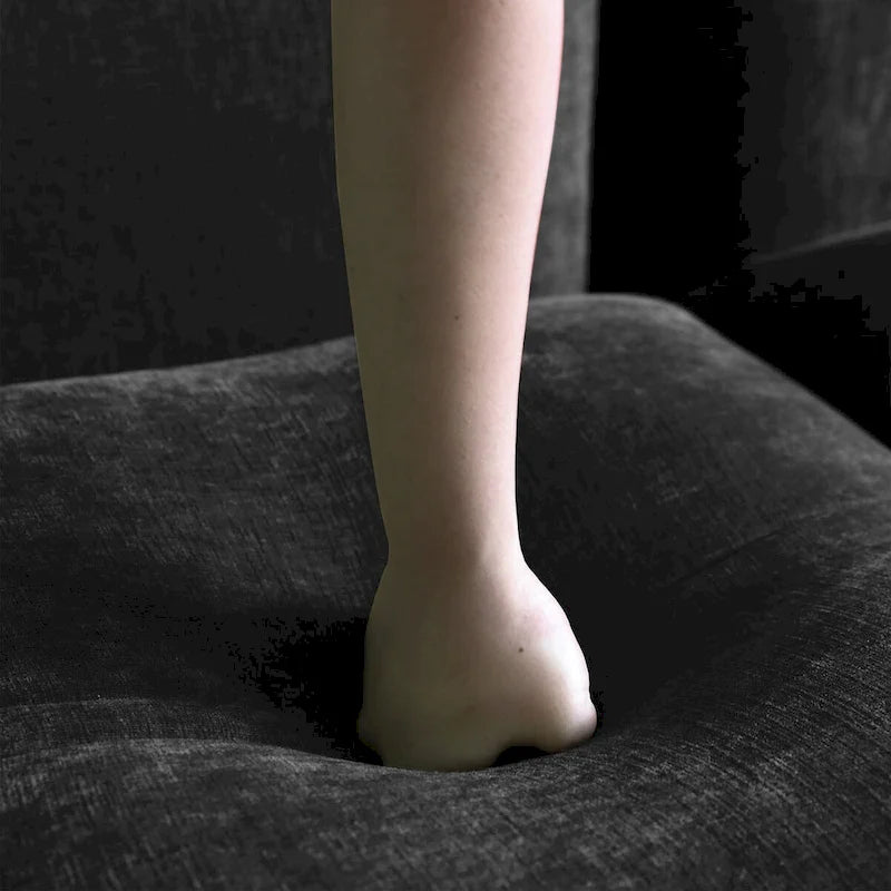 Canapé 3 places moderne et confortable, canapé d'angle en chenille 3 places modulable avec coussins épais