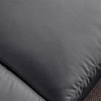 Canapé d'angle en cuir en forme de L avec méridienne réversible