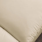 Canapé d'angle en cuir en forme de L avec méridienne réversible