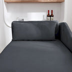 Chaise longue d'intérieur, fauteuil lounge en velours pour chambre à coucher avec rangement et coussin, chaise longue moderne rembourrée à accoudoirs arrondis