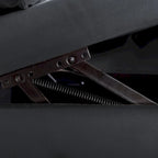 Chaise longue d'intérieur, fauteuil lounge en velours pour chambre à coucher avec rangement et coussin, chaise longue moderne rembourrée à accoudoirs arrondis