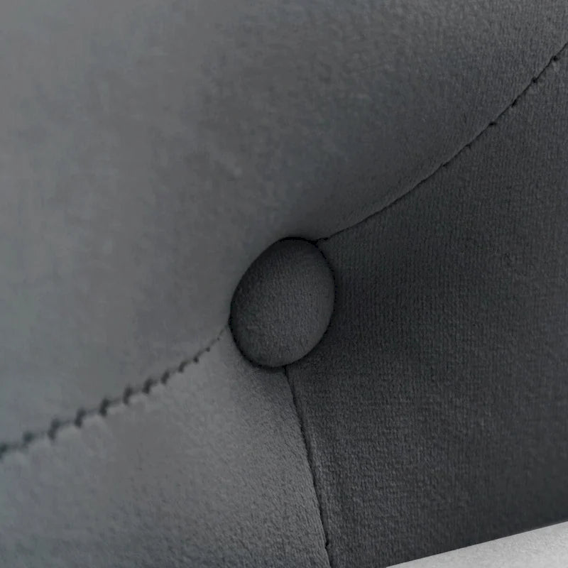 Chaise longue d'intérieur, fauteuil lounge en velours pour chambre à coucher avec rangement et coussin, chaise longue moderne rembourrée à accoudoirs arrondis