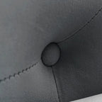 Chaise longue d'intérieur, fauteuil lounge en velours pour chambre à coucher avec rangement et coussin, chaise longue moderne rembourrée à accoudoirs arrondis