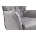 Fauteuil d'appoint rembourré à oreilles de style Mid-Century