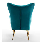 Fauteuil d'appoint rembourré à oreilles de style Mid-Century