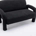 Canapé SEYNAR Mid-Century Modern Boucle 51 en bois massif incurvé