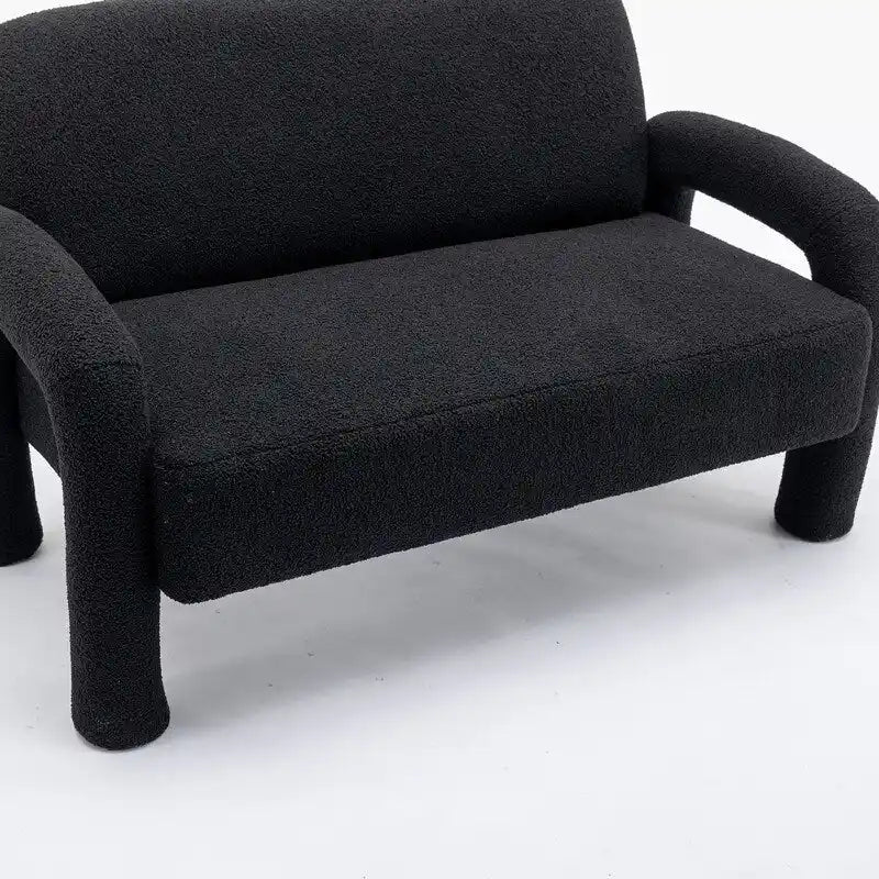 Canapé SEYNAR Mid-Century Modern Boucle 51 en bois massif incurvé