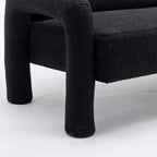 Canapé SEYNAR Mid-Century Modern Boucle 51 en bois massif incurvé