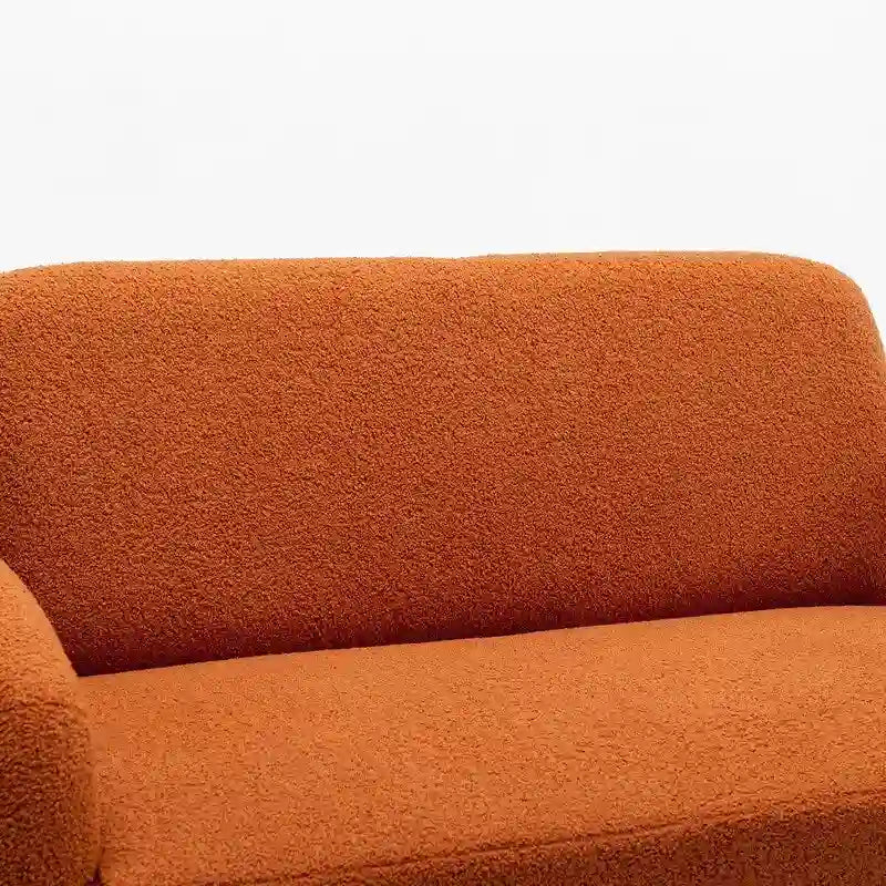 Canapé SEYNAR Mid-Century Modern Boucle 51 en bois massif incurvé
