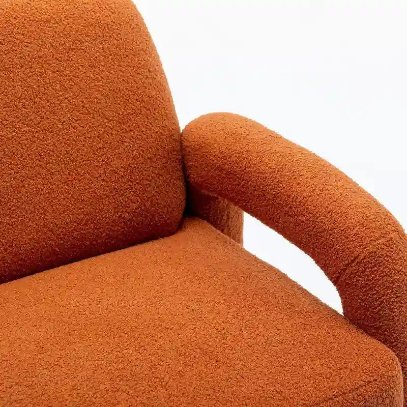 Canapé SEYNAR Mid-Century Modern Boucle 51 en bois massif incurvé