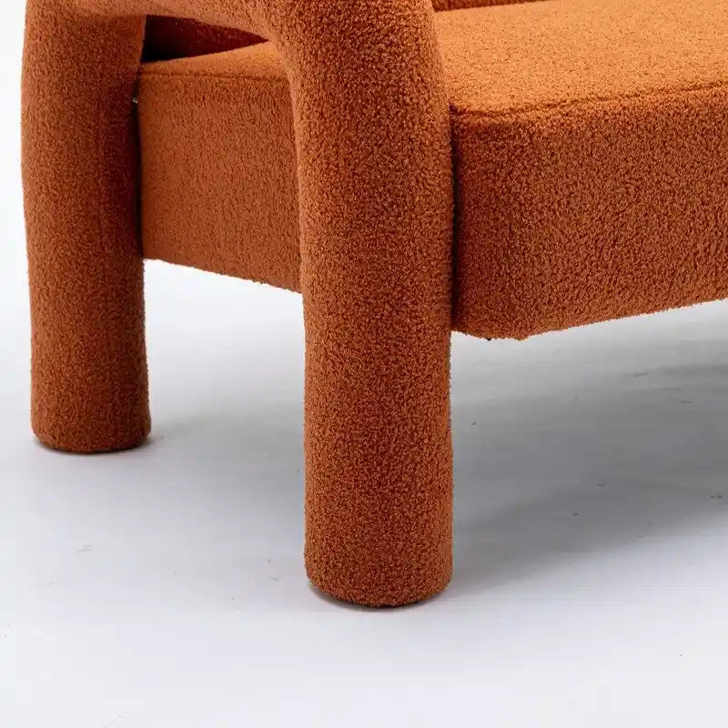 Canapé SEYNAR Mid-Century Modern Boucle 51 en bois massif incurvé