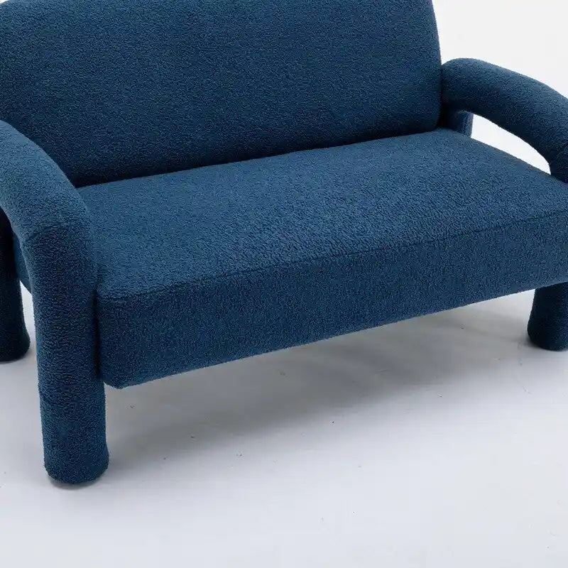 Canapé SEYNAR Mid-Century Modern Boucle 51 en bois massif incurvé