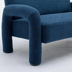 Canapé SEYNAR Mid-Century Modern Boucle 51 en bois massif incurvé