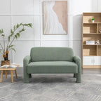 Canapé SEYNAR Mid-Century Modern Boucle 51 en bois massif incurvé