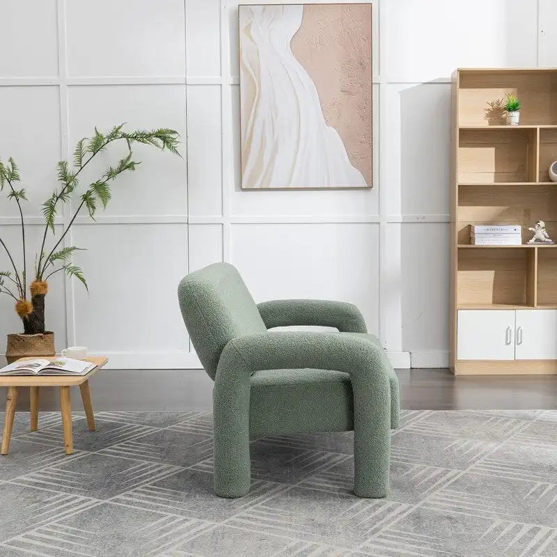 Canapé SEYNAR Mid-Century Modern Boucle 51 en bois massif incurvé
