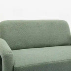 Canapé SEYNAR Mid-Century Modern Boucle 51 en bois massif incurvé