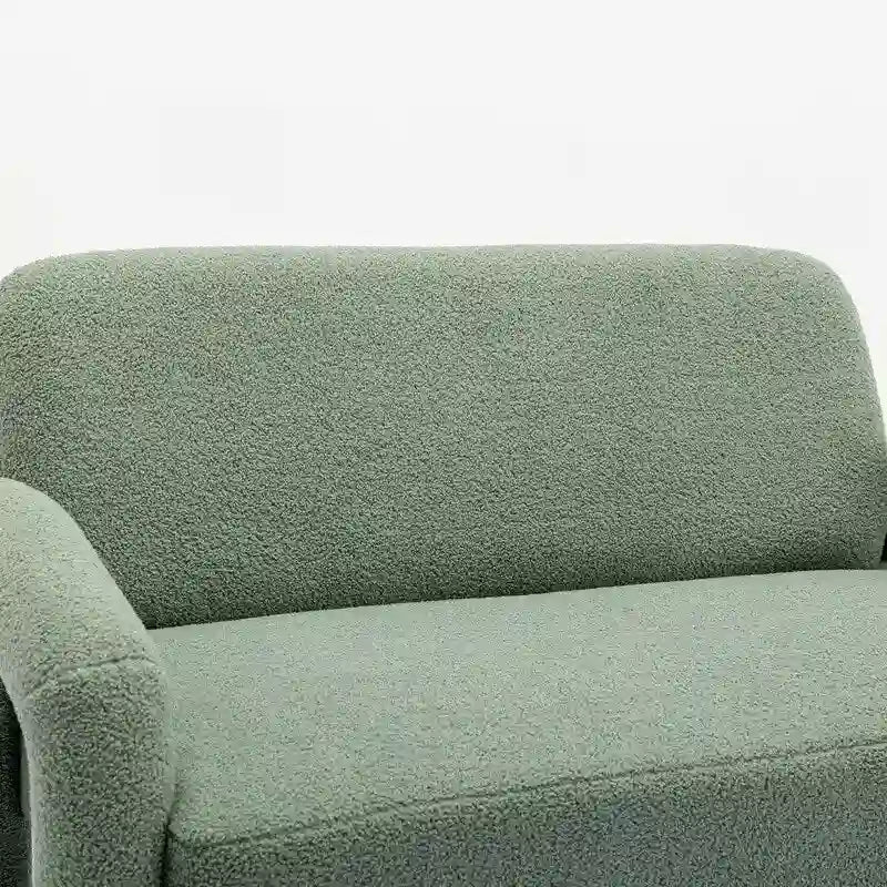 Canapé SEYNAR Mid-Century Modern Boucle 51 en bois massif incurvé