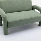 Canapé SEYNAR Mid-Century Modern Boucle 51 en bois massif incurvé
