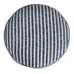 Pouf HomeRoots 18 Bleu 100 % Coton