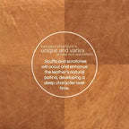 Pouf Jarmo de Poly &amp; Bark avec table réglable en noyer - Cuir italien pleine fleur véritable