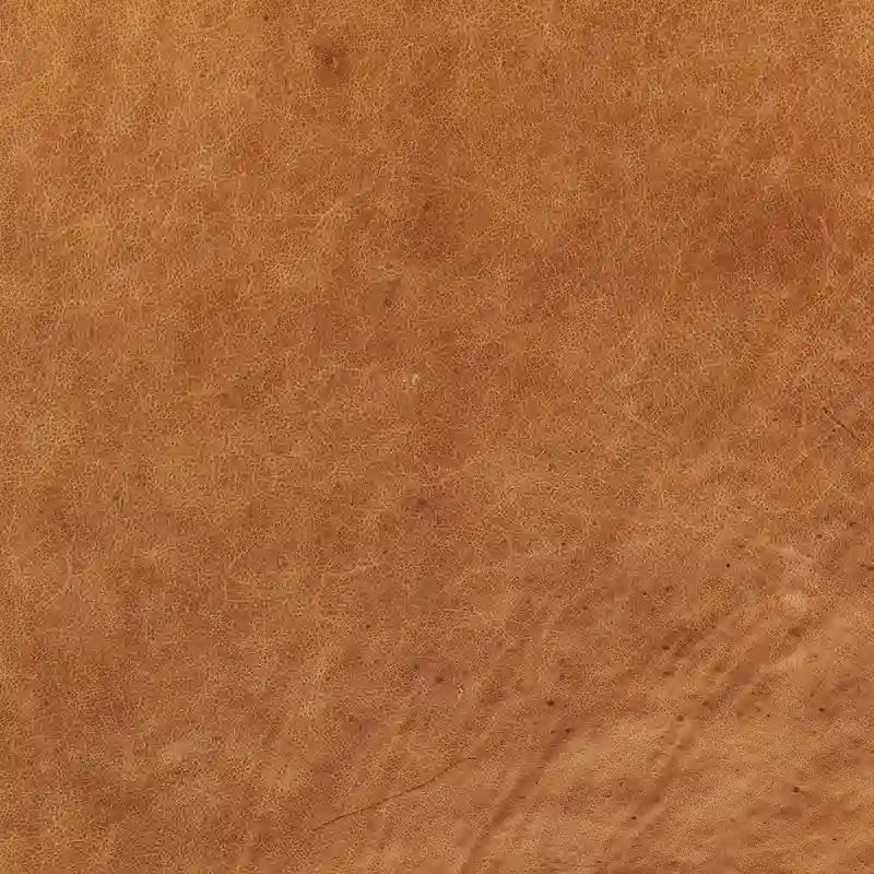 Pouf Jarmo de Poly &amp; Bark avec table réglable en noyer - Cuir italien pleine fleur véritable