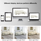 Canapé d'angle en chenille Cloud 118 x 55 cm avec coussins d'assise doubles, canapé-lit 5 places avec méridienne