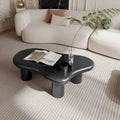 Table basse noire en forme de nuage de 40 pouces pour salon