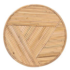 Table d'appoint Milagra moderne bohème en rotin naturel