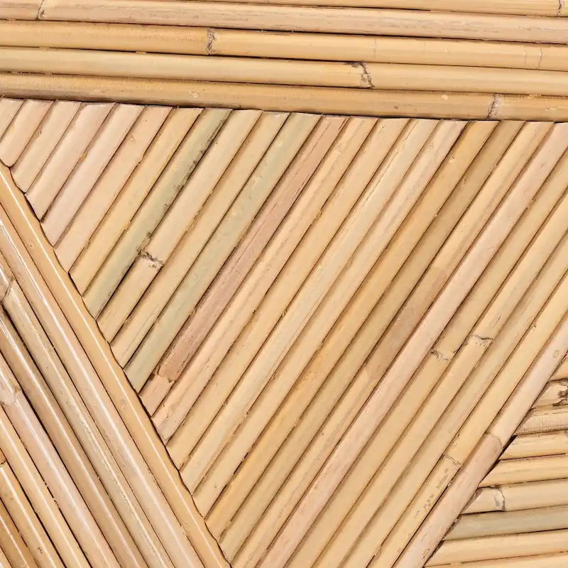 Table d'appoint Milagra moderne bohème en rotin naturel