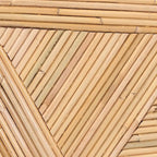 Table d'appoint Milagra moderne bohème en rotin naturel