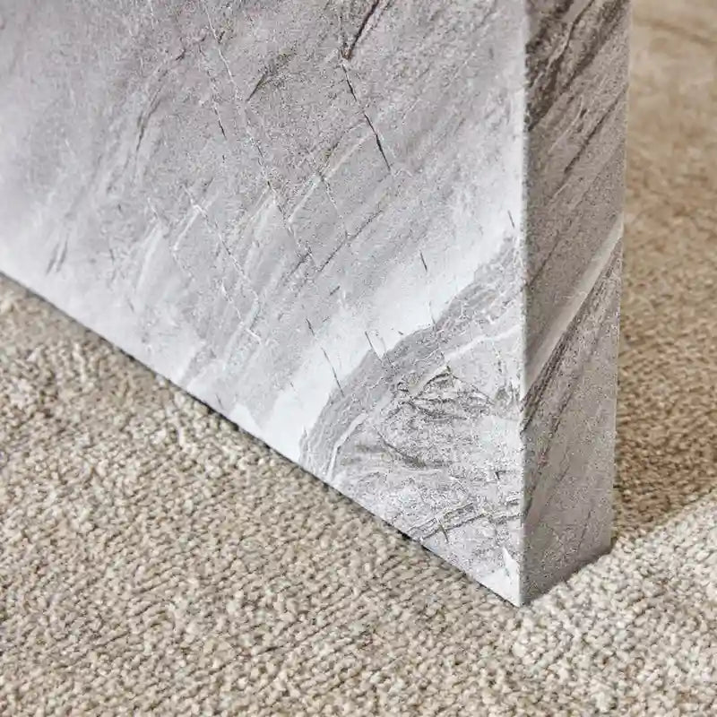 Table basse ronde en MDF blanc à motifs, idéale pour les petits espaces et les salons.