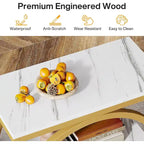 Table d'appoint étroite en bois avec 3 étagères de rangement